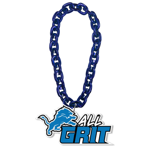 WHOLESALE DETROIT LIONS 'ALL GRIT' (ROYAL) FAN CHAIN