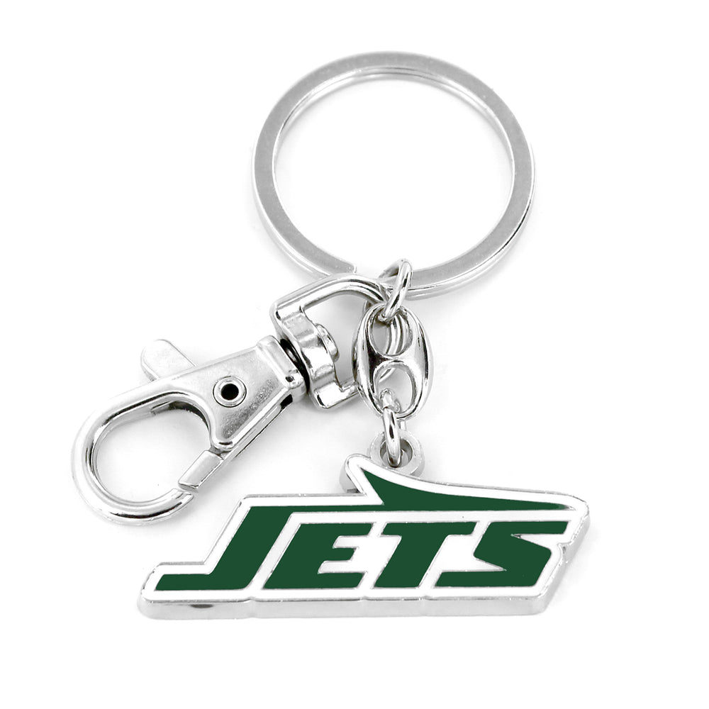 WHOLESALE NEW YORK JETS TEAM LOGO HEAVYWEIGHT KEYCHAIN