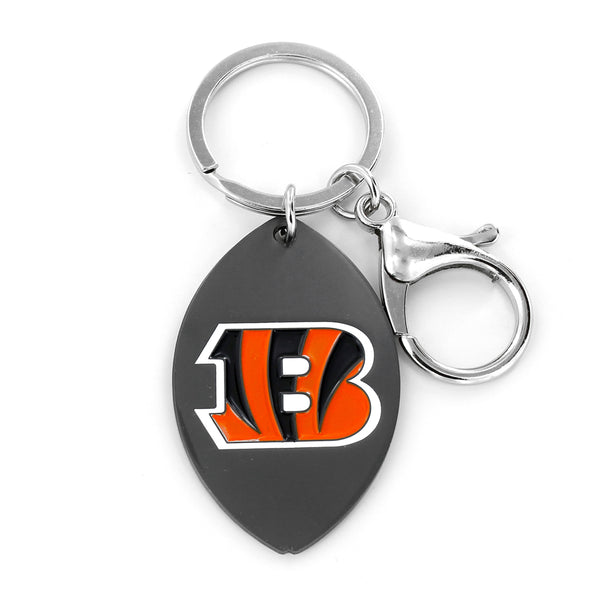 WHOLESALE CINCINNATI BENGALS MATTE FINISH FOOTBALL KEYCHAIN