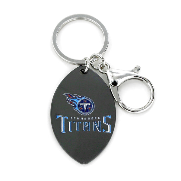 WHOLESALE TENNESSEE TITANS MATTE FINISH FOOTBALL KEYCHAIN