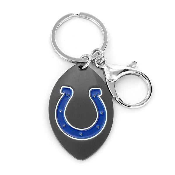 WHOLESALE INDIANAPOLIS COLTS MATTE FINISH FOOTBALL KEYCHAIN