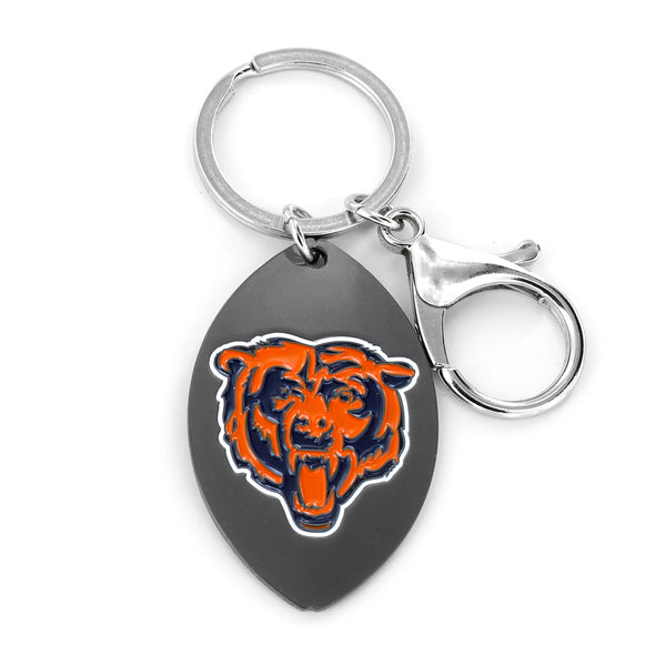 WHOLESALE CHICAGO BEARS MATTE FINISH FOOTBALL KEYCHAIN