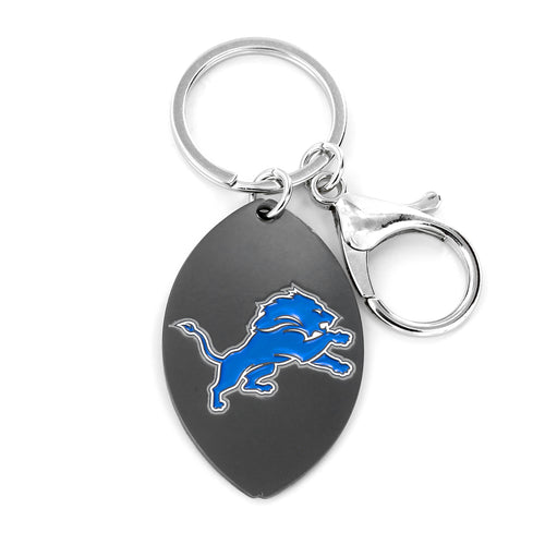 WHOLESALE DETROIT LIONS MATTE FINISH FOOTBALL KEYCHAIN