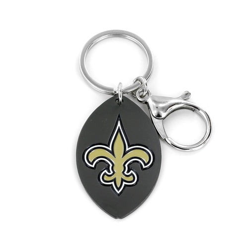 WHOLESALE NEW ORLEANS SAINTS MATTE FINISH FOOTBALL KEYCHAIN