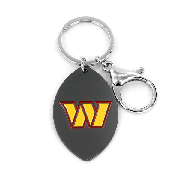 WASHINGTON COMMANDERS MATTE FINISH FOOTBALL KEYCHAIN