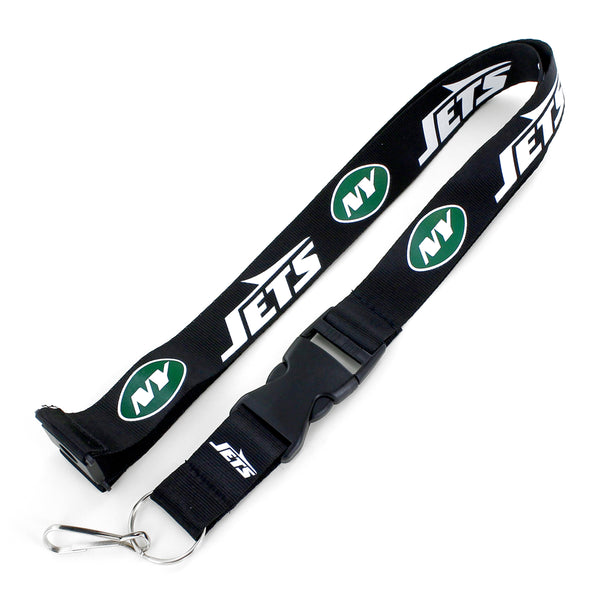 WHOLESALE NEW YORK JETS (BLACK) TEAM LANYARD