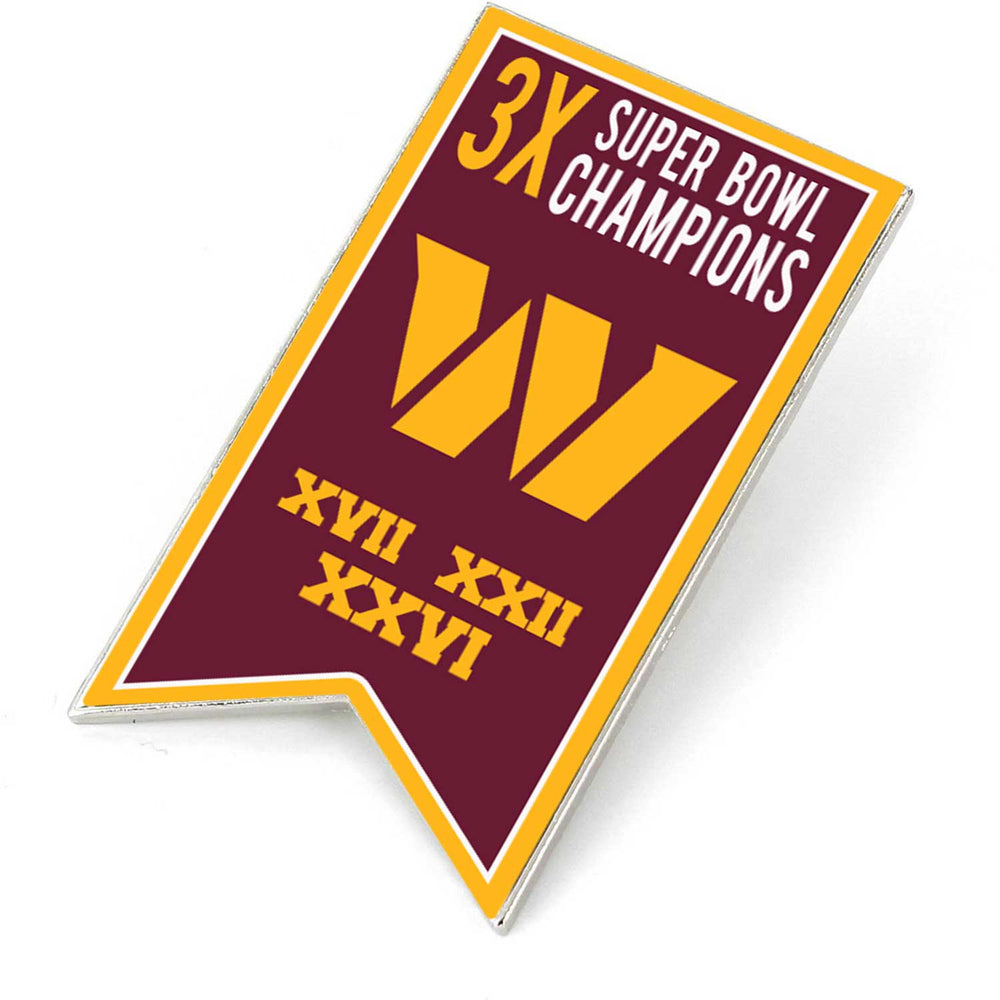 WASHINGTON COMMANDERS CHAMPIONSHIP BANNER PIN (SP)