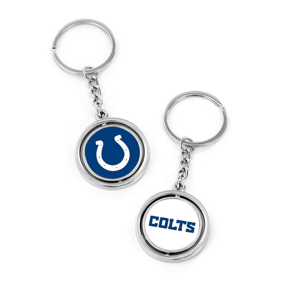 WHOLESALE INDIANAPOLIS COLTS (LOGO/WORDMARK) SPINNING KEYCHAIN