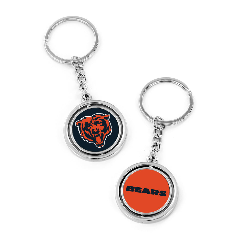 WHOLESALE CHICAGO BEARS (LOGO/WORDMARK) SPINNING KEYCHAIN