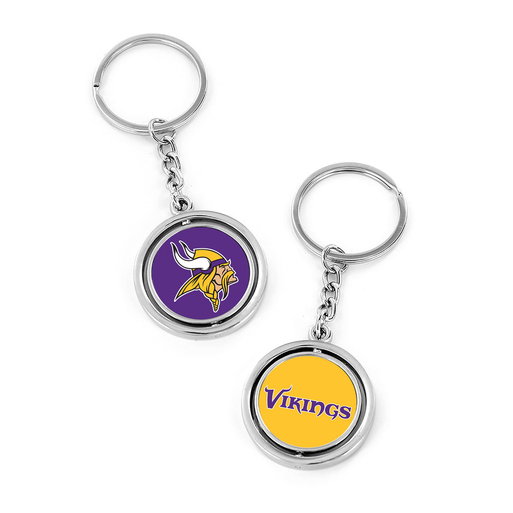 WHOLESALE MINNESOTA VIKINGS (LOGO/WORDMARK) SPINNING KEYCHAIN