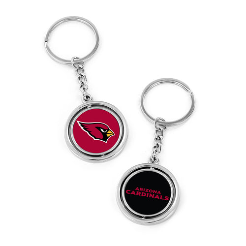 WHOLESALE ARIZONA CARDINALS (LOGO/WORDMARK) SPINNING KEYCHAIN