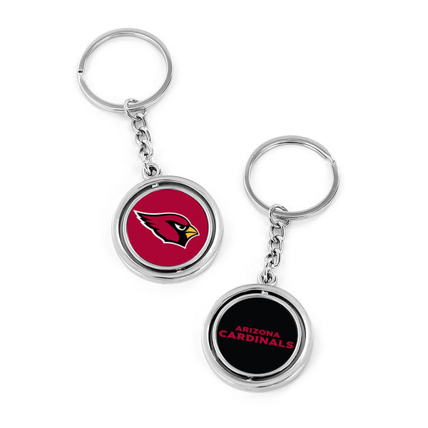 WHOLESALE ARIZONA CARDINALS (LOGO/WORDMARK) SPINNING KEYCHAIN