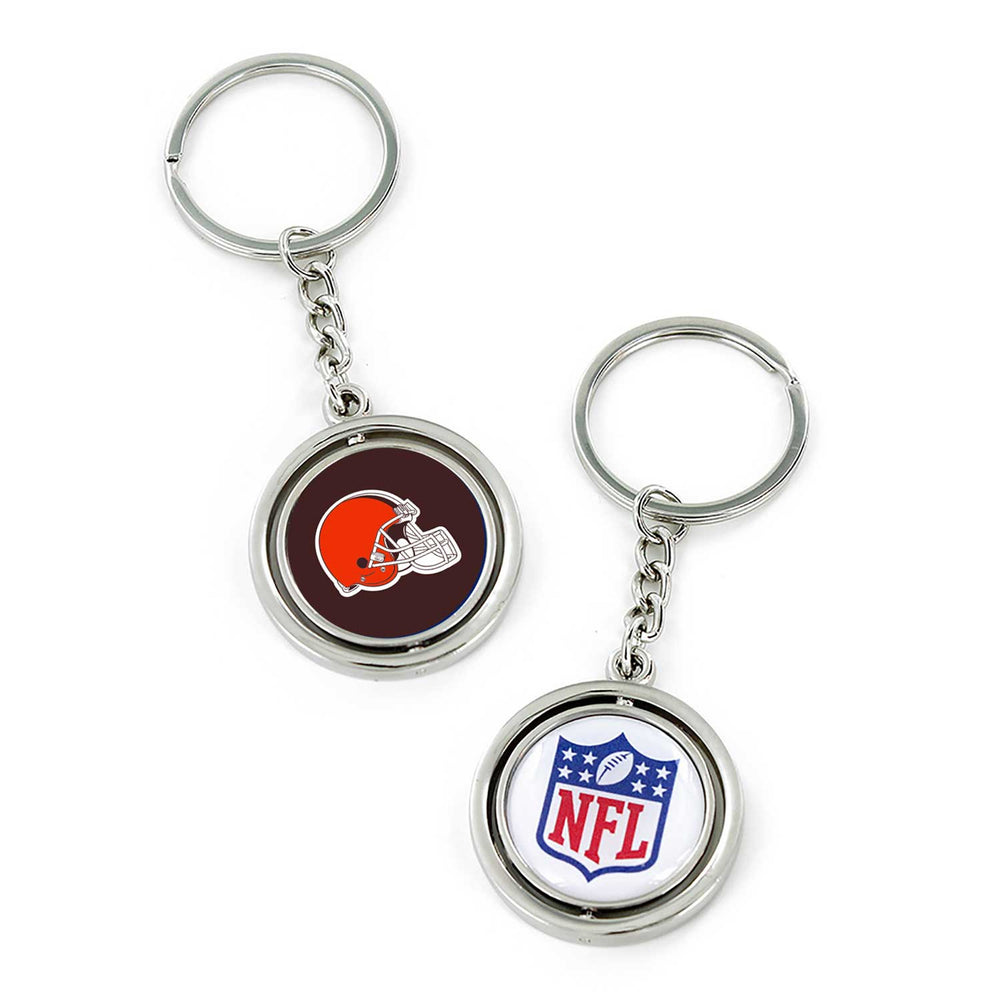 WHOLESALE CLEVELAND BROWNS SPINNING KEYCHAIN
