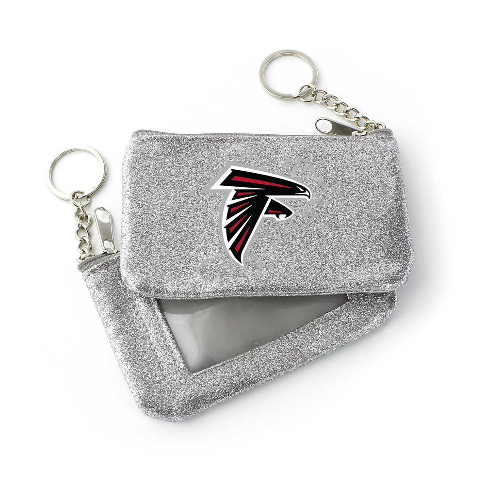 WHOLESALE ATLANTA FALCONS (SILVER) SPARKLE COIN PURSE (OC)