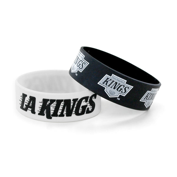 WHOLESALE LOS ANGELES KINGS WIDE BRACELETS (2-PACK)