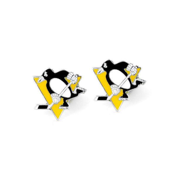 WHOLESALE PITTSBURGH PENGUINS TEAM POST EARRINGS