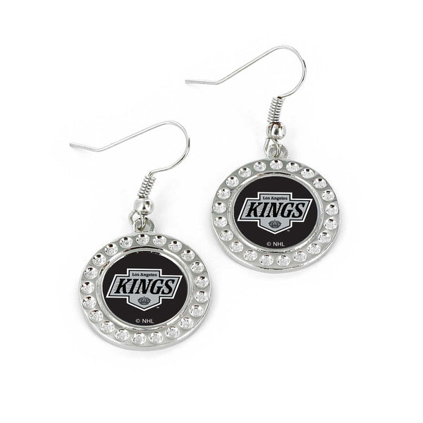 WHOLESALE LOS ANGELES KINGS DIMPLE EARRINGS (FJ-1080)