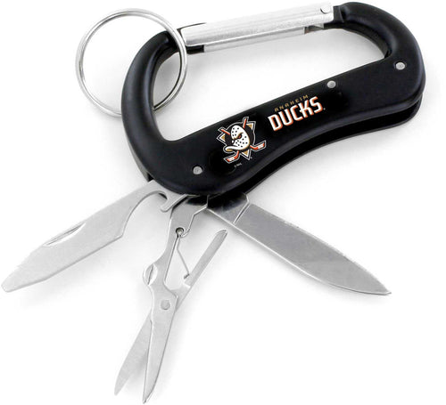 WHOLESALE ANAHEIM DUCKS CARABINER MULTI TOOL KEYCHAIN (SP)