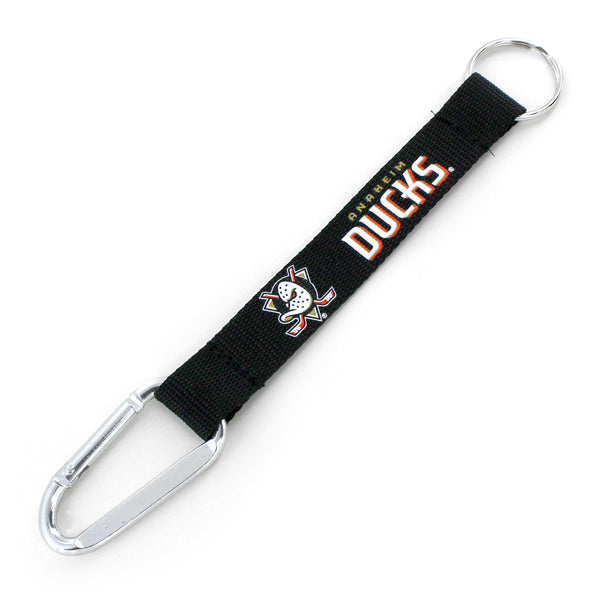 WHOLESALE ANAHEIM DUCKS (BLACK) CARABINER LANYARD KEYCHAIN