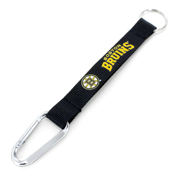 WHOLESALE BOSTON BRUINS (BLACK) CARABINER LANYARD KEYCHAIN