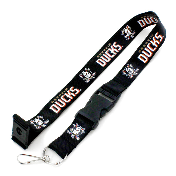 WHOLESALE ANAHEIM DUCKS (BLACK) TEAM LANYARD