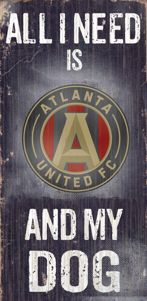 Wholesale MLS0640-All I Need Baseball Dog 6x12 / S0640-Atlanta United