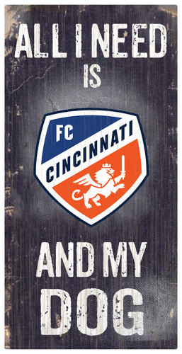 Wholesale MLS0640-All I Need Baseball Dog 6x12 / S0640-FC Cincinnati