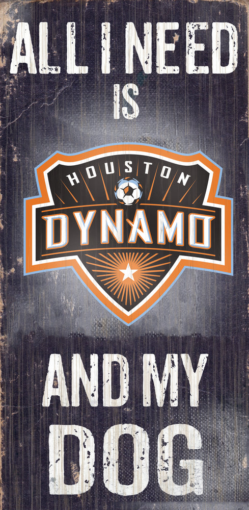 Wholesale MLS0640-All I Need Baseball Dog 6x12 / S0640-Houston Dynamo