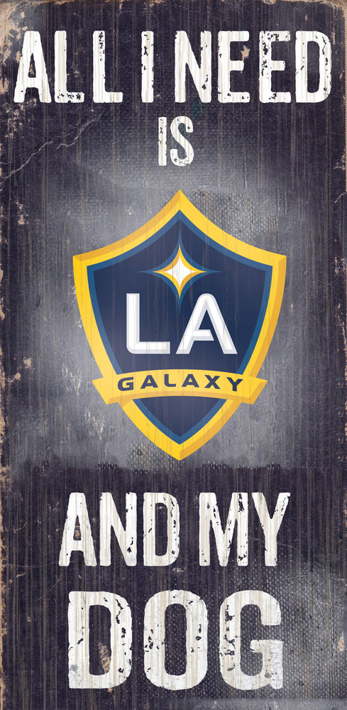 Wholesale MLS0640-All I Need Baseball Dog 6x12 / S0640-LA Galaxy