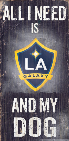 Wholesale MLS0640-All I Need Baseball Dog 6x12 / S0640-LA Galaxy