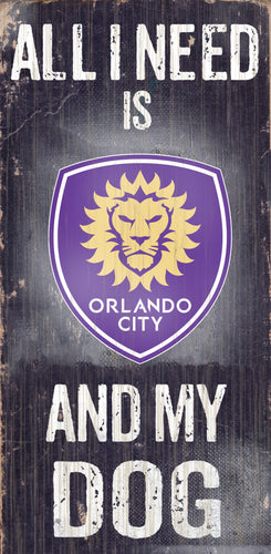 Wholesale MLS0640-All I Need Baseball Dog 6x12 / S0640-Orlando City