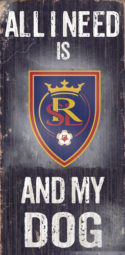 Wholesale MLS0640-All I Need Baseball Dog 6x12 / S0640-Real Salt Lake