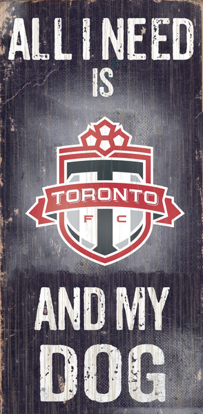 Wholesale MLS0640-All I Need Baseball Dog 6x12 / S0640-Toronto FC