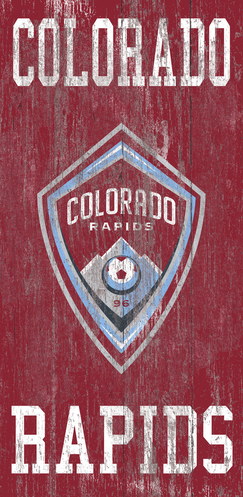 Wholesale MLS0786-Distressed Historic Logo 6x12 / S0786-Colorado Rapids