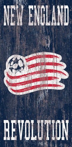 Wholesale MLS0786-Distressed Historic Logo 6x12 / S0786-New England Revolution