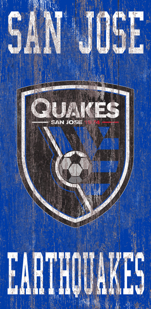 Wholesale MLS0786-Distressed Historic Logo 6x12 / S0786-San Jose Earthquakes