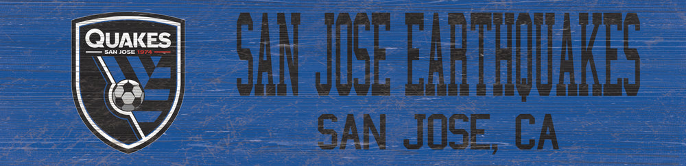 Wholesale MLS0846-Team Name 6x24 / S0846-San Jose Earthquakes