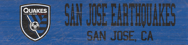 Wholesale MLS0846-Team Name 6x24 / S0846-San Jose Earthquakes