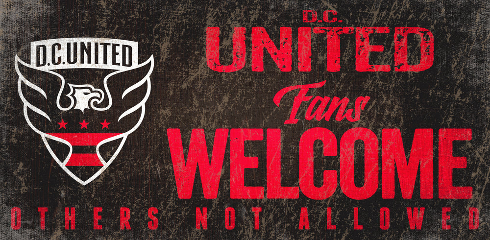 Wholesale MLS0847-Fans Welcome 6x12 / S0847-DC United