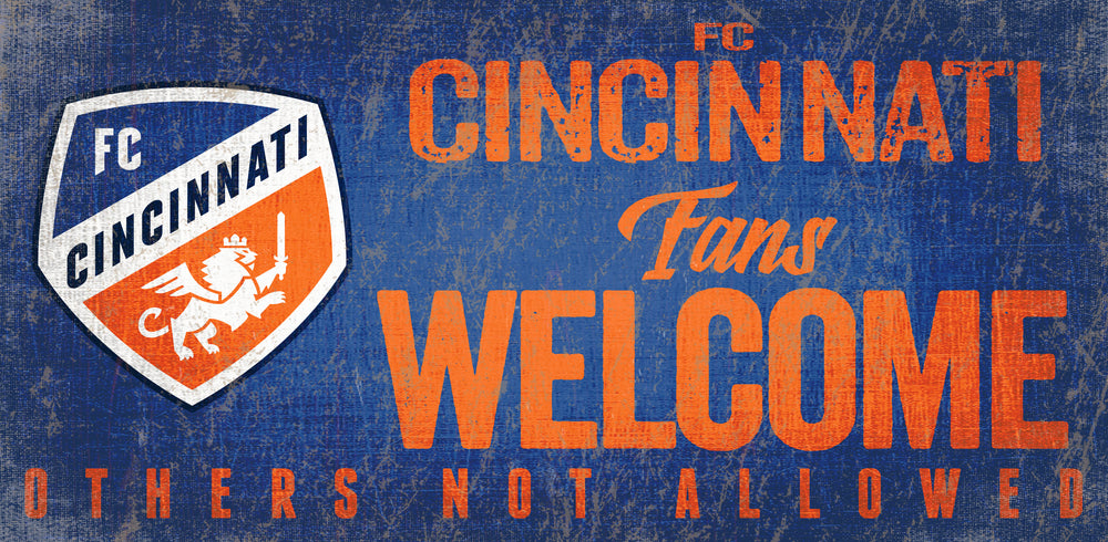 Wholesale MLS0847-Fans Welcome 6x12 / S0847-FC Cincinnati