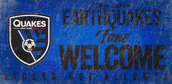 Wholesale MLS0847-Fans Welcome 6x12 / S0847-San Jose Earthquakes