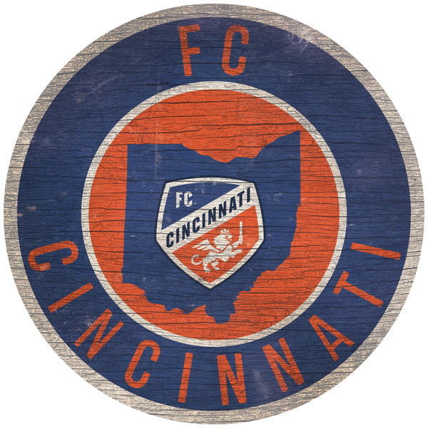 Wholesale MLS0866-12in Circle with State / S0866-FC Cincinnati