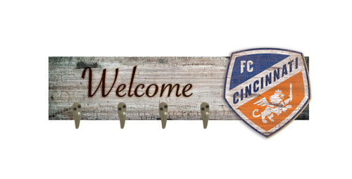 Wholesale MLS0873-Coat Hanger Welcome 6x24 / S0873-FC Cincinnati