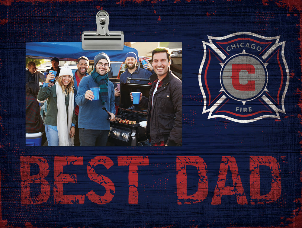 Wholesale MLS0893-Best Dad Clip Frame / S0893-Chicago Fire