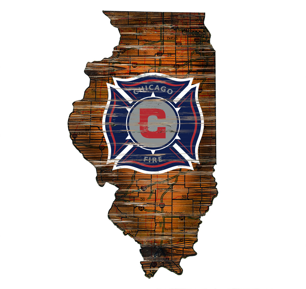 Wholesale MLS0894-Road Map Mini State / S0894-Chicago Fire