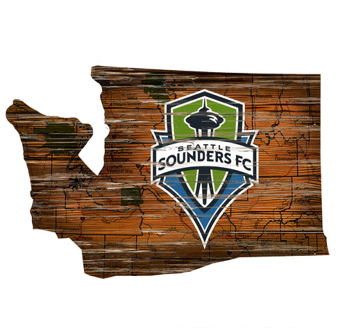 Wholesale MLS0894-Road Map Mini State / S0894-Seattle Sounders