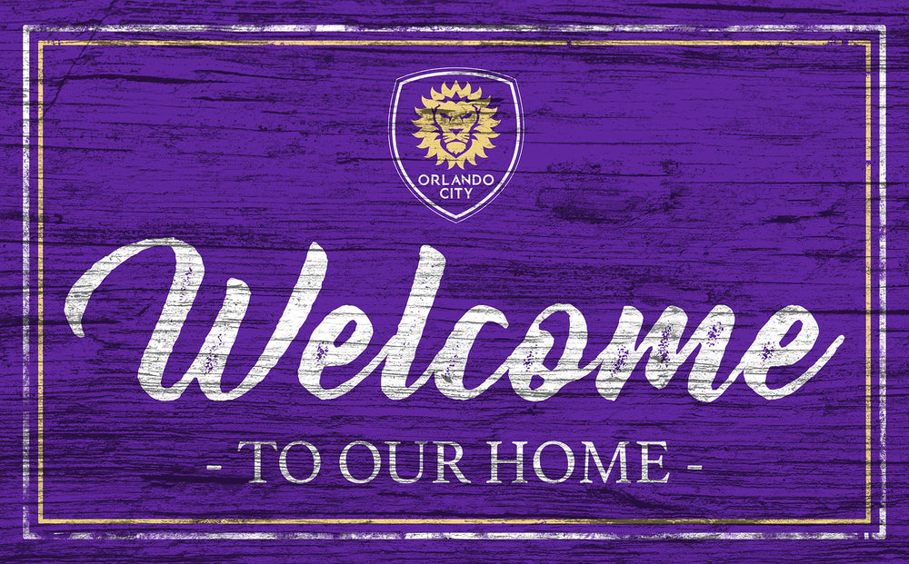 Wholesale MLS0977-Welcome Team Color 11x19 / S0977-Orlando City