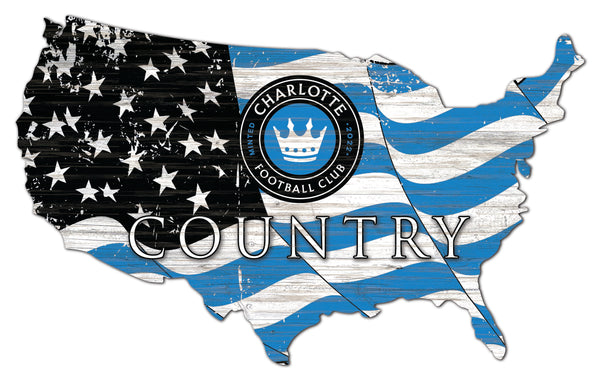 Wholesale MLS1001-Flag Cut Out / S1001-Charlotte FC