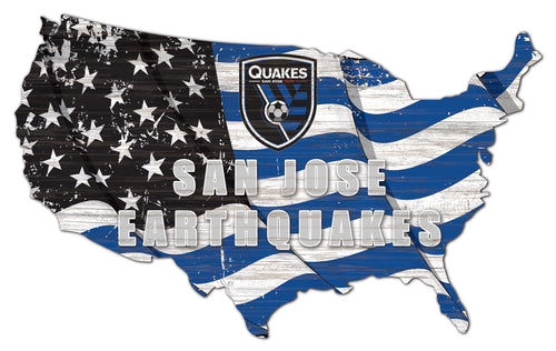 Wholesale MLS1001-Flag Cut Out / S1001-San Jose Earthquakes