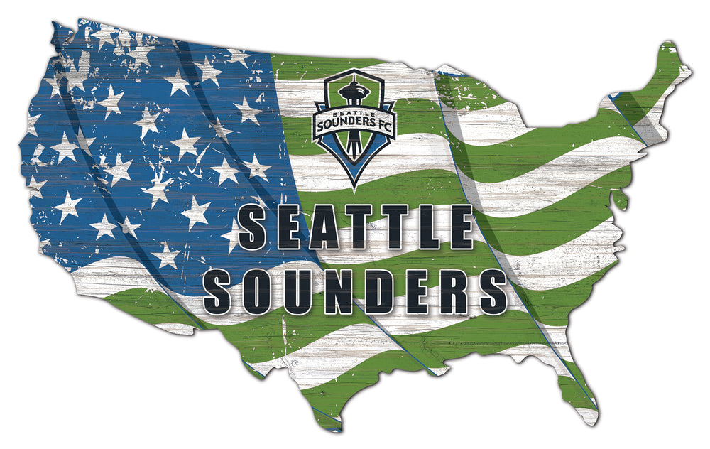 Wholesale MLS1001-Flag Cut Out / S1001-Seattle Sounders